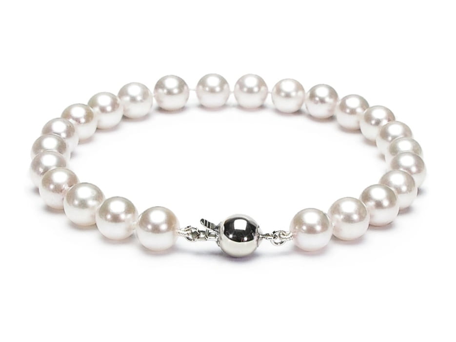 Komplet biżuterii z pereł Akoya 7-7,5 mm SANBE-75W-BCWG14-CSS 4