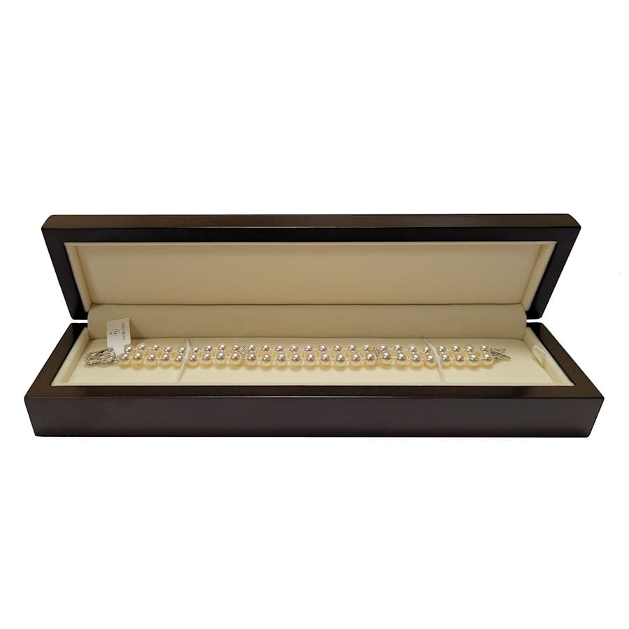 Bransoleta 2-rzędowa z perłami Akoya 6-6,5 mm BA2-65W-WG14D-DOCL 4