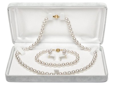 Komplet biżuterii z pereł Akoya 7-7,5 mm (wzór CSS-CBCYG)