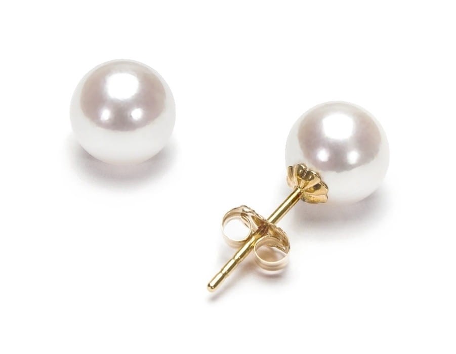 Komplet biżuterii z pereł Akoya 7-7,5 mm SANBE-75W-CBCYG14-CSS 5