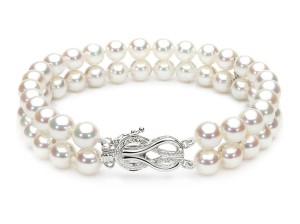 Bransoleta 2-rzędowa z perłami Akoya 6-6,5 mm (wzór DOCL-WG)