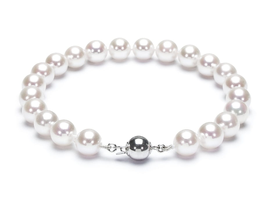 Komplet biżuterii z pereł Akoya 7,5-8 mm SANBE-80W-BCWG14-CSS 4