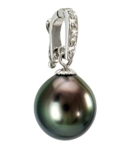 Przywieszka z białego złota z perłą Tahiti (wzór E3D)