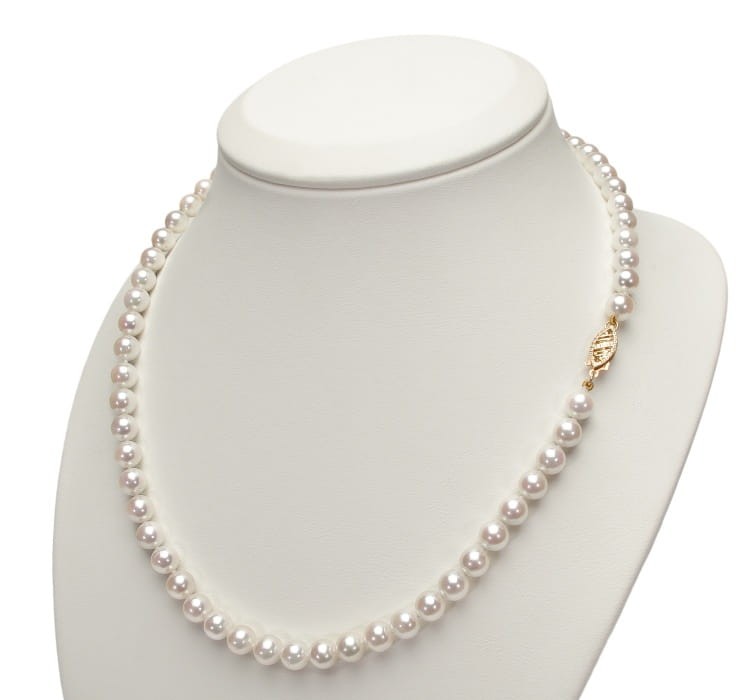 Naszyjnik z perłami Akoya 6-6,5 mm NA17-65W-FCYG14-CSNP