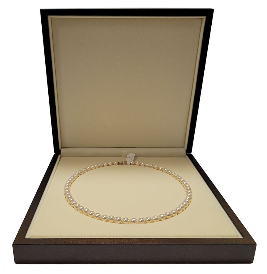 Naszyjnik z perłami Akoya 6,5-7 mm NA17-70W-CBCYG14-CSNP 4