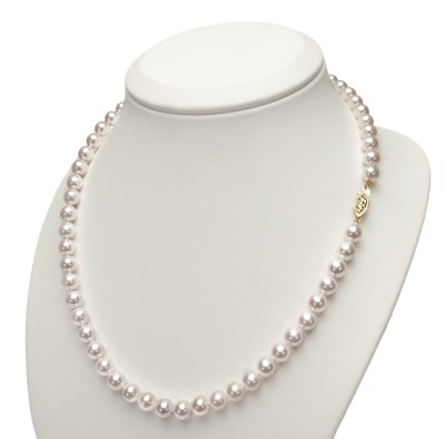 Naszyjnik z perłami Akoya 6,5-7 mm (wzór CSNP-FCYG)