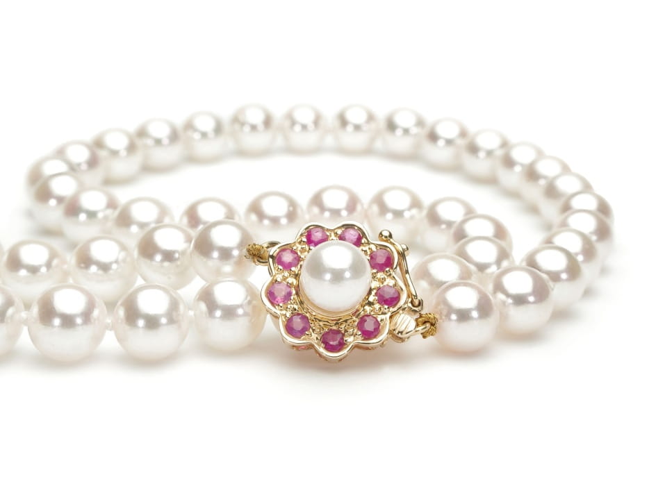 Naszyjnik z perłami Akoya 6,5-7 mm NA17-70W-WPYG14R-GFL