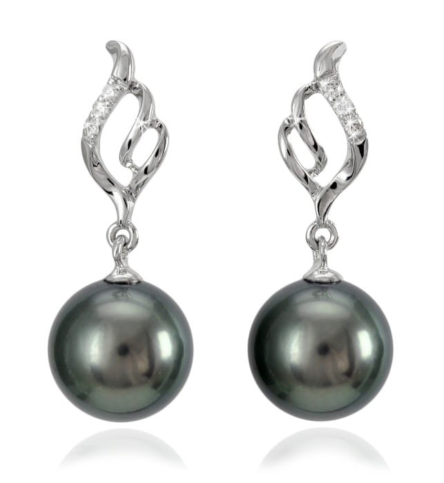 Kolczyki złote z perłami Tahiti ET-100B-SHWG14D-ALFL