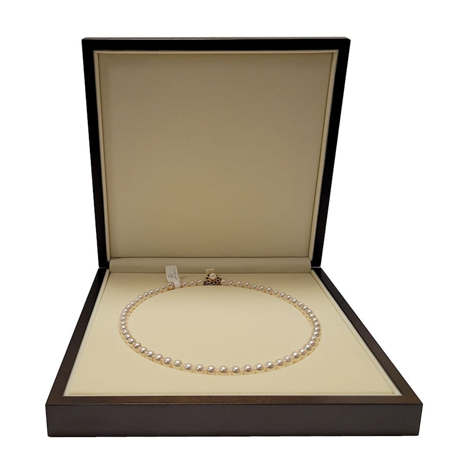 Naszyjnik z perłami Akoya 6,5-7 mm NA17-70W-WPYG14R-GFL 4