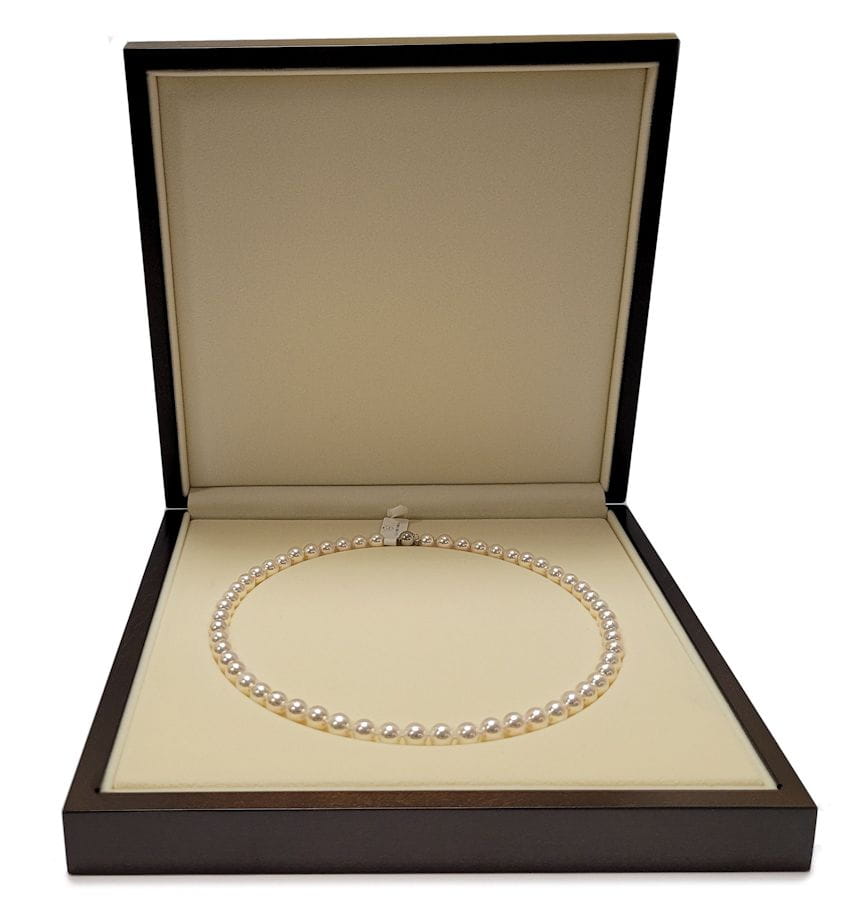 Naszyjnik z perłami Akoya 7-7,5 mm NA17-75W-BCWG14-CSNP 4