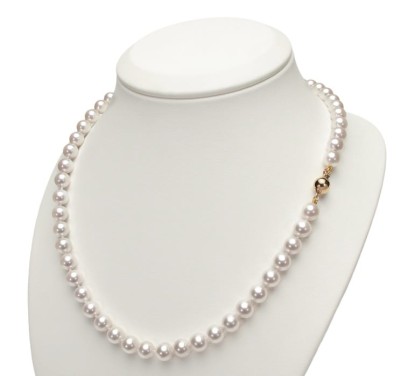 Naszyjnik z perłami Akoya 7-7,5 mm (wzór CSNP-BCYG)