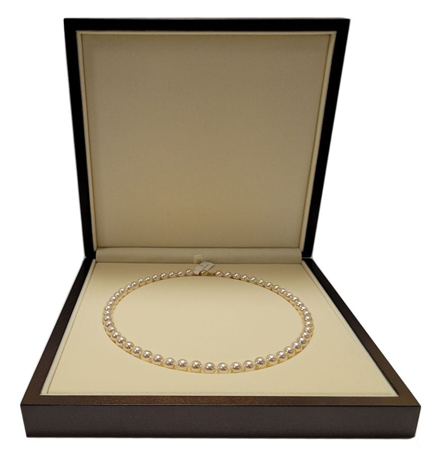 Naszyjnik z perłami Akoya 7-7,5 mm NA17-75W-BCYG14-CSNP 4