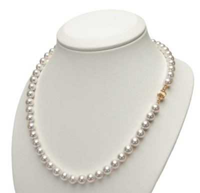 Naszyjnik z perłami Akoya 7-7,5 mm (wzór CSNP-CBCYG)