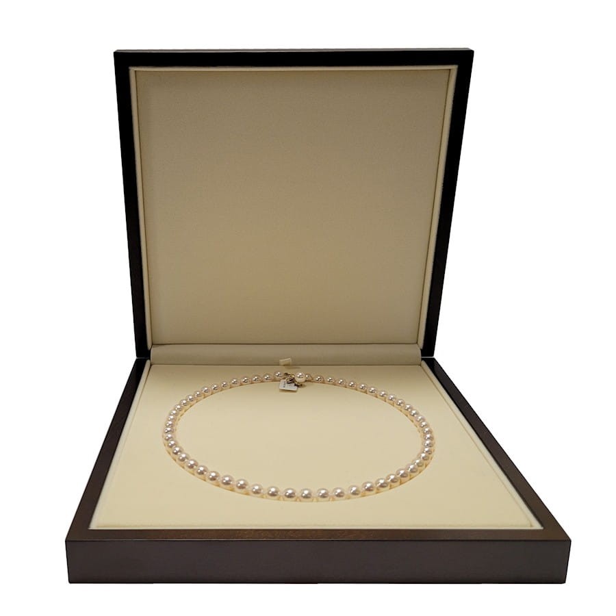 Naszyjnik z perłami Akoya 7-7,5 mm NA17-75W-WPYG14D-JCL 4