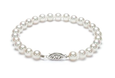 Bransoleta z pereł Akoya 6-6,5 mm (wzór CSBR-WG)