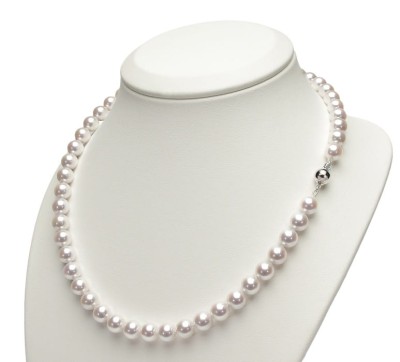 Naszyjnik z perłami Akoya 7,5-8 mm (wzór CSNP-BCWG)