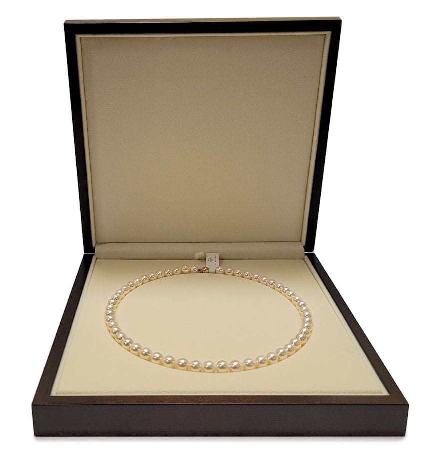 Naszyjnik z perłami Akoya 7,5-8 mm NA17-80W-BCYG14-CSNP 4