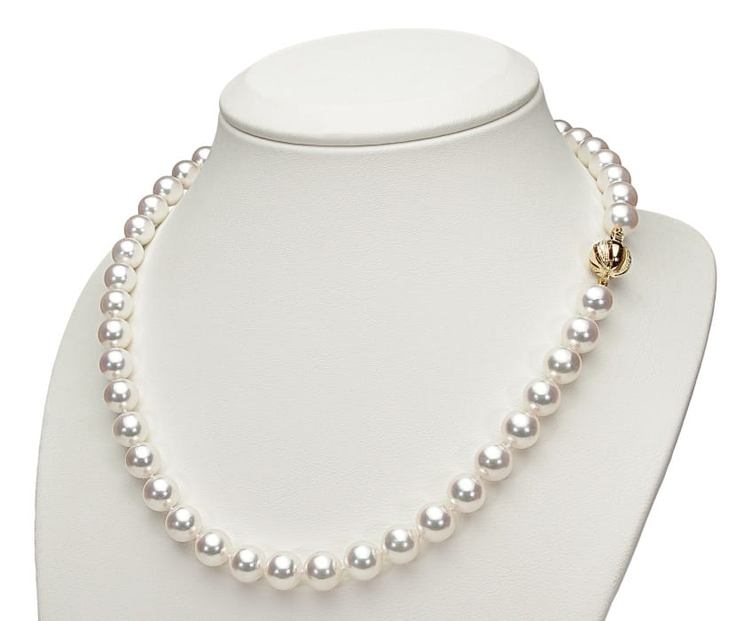 Naszyjnik z perłami Akoya 8-8,5 mm NA17-85W-BCDYG14-CSNP