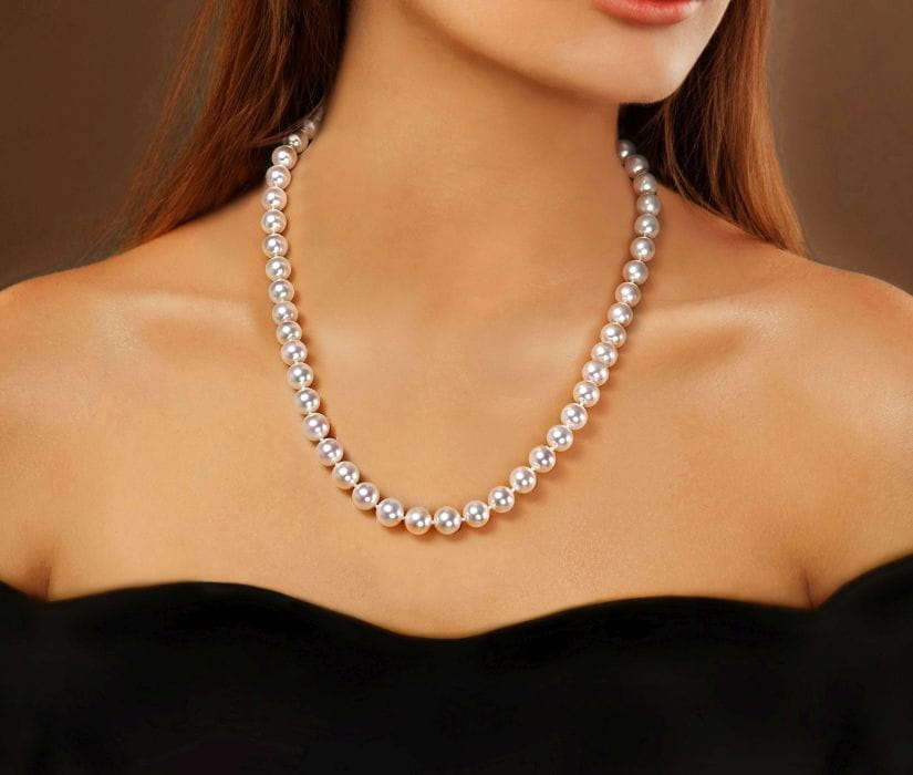 Naszyjnik z perłami Akoya 8-8,5 mm NA17-85W-BCDYG14-CSNP 3