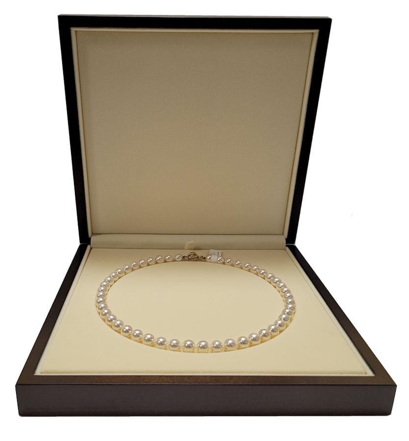 Naszyjnik z perłami Akoya 8-8,5 mm NA17-85W-BCDYG14-CSNP 4