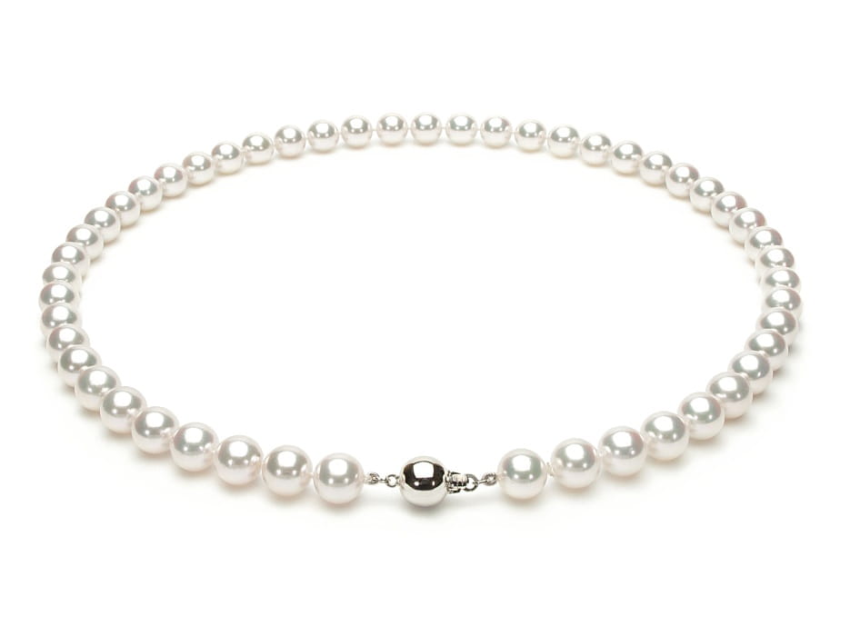 Naszyjnik z perłami Akoya 8-8,5 mm NA17-85W-BCWG14-CSNP 2