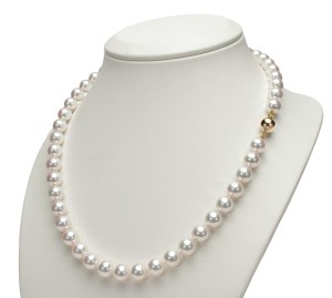 Naszyjnik z perłami Akoya 8-8,5 mm (wzór CSNP-BCYG)
