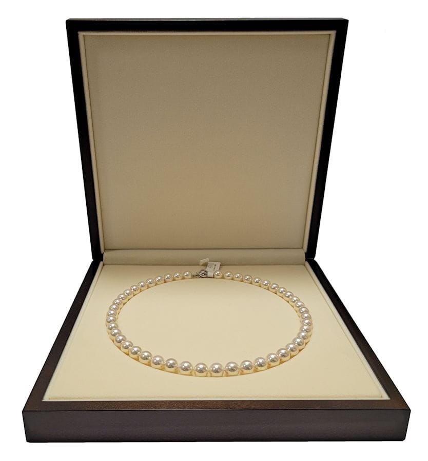 Naszyjnik z perłami Akoya 8,5-9 mm NA17-90W-BCDWG14-CSNP4