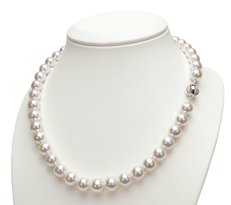 Naszyjnik z perłami Akoya 9-9,5 mm NA17-95W-BCDWG18-CSNP