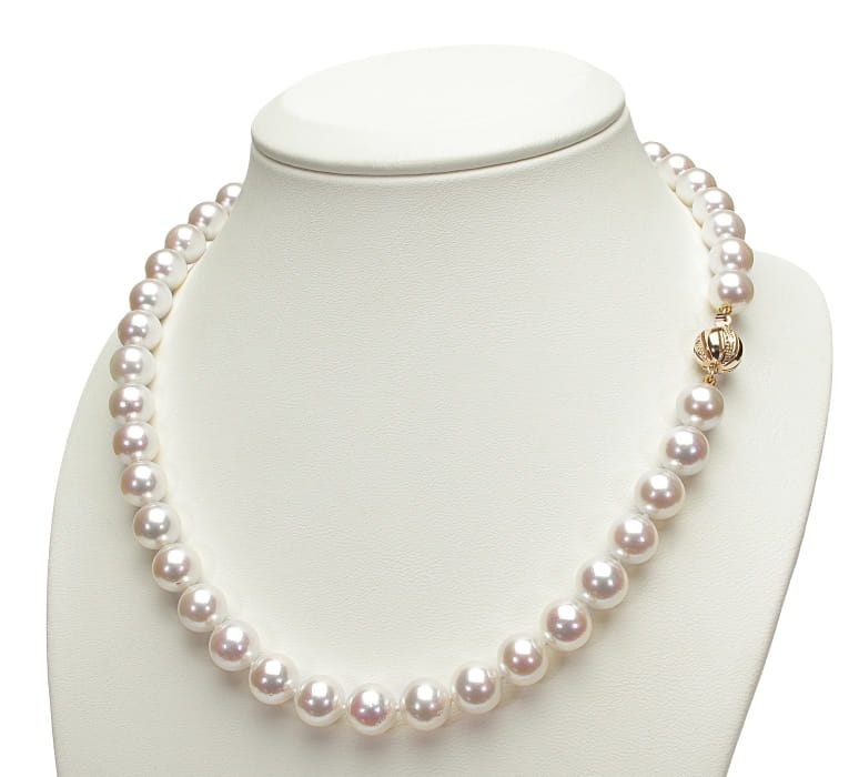 Naszyjnik z perłami Akoya 9-9,5 mm NA17-95W-BCDYG14-CSNP