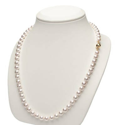 Naszyjnik Matinee z perłami z Akoya 6,5-7 mm (wzór CSNM-YG)