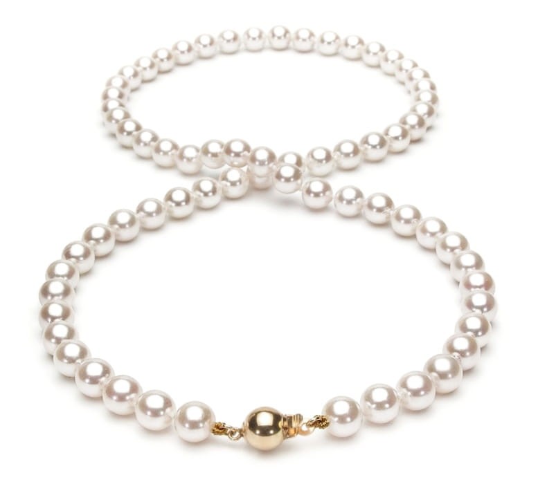 Naszyjnik Matinee z perłami z Akoya 6,5-7 mm NA20-70W-BCYG14-CSNM 2