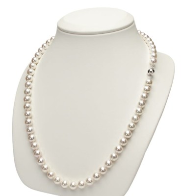 Naszyjnik Matinee z perłami z Akoya 7-7,5 mm (wzór CSNM-WG)