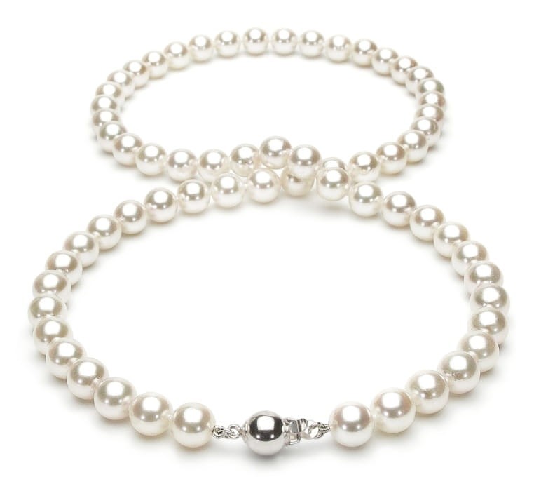 Naszyjnik Matinee z perłami z Akoya 7-7,5 mm NA20-75W-BCWG14-CSNM 2