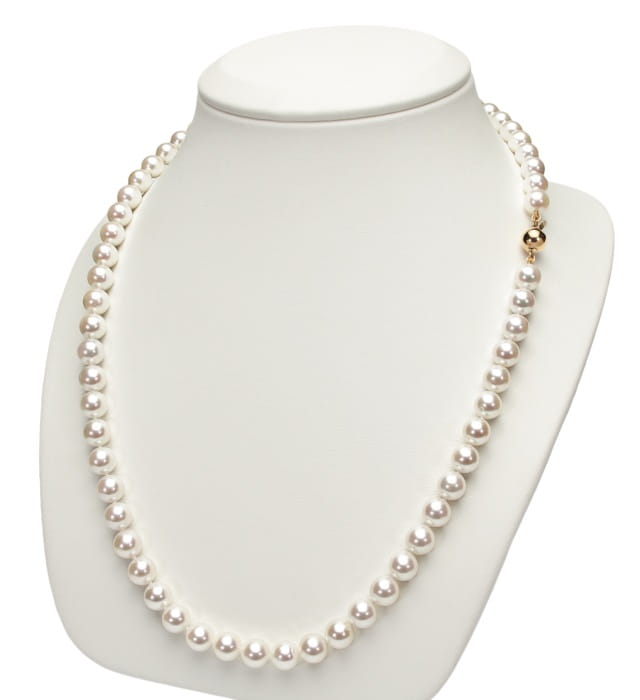 Naszyjnik Matinee z perłami z Akoya 7-7,5 mm NA20-75W-BCYG14-CSNM