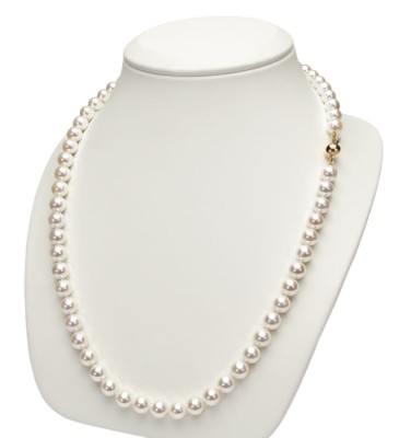 Naszyjnik Matinee z perłami z Akoya 7-7,5 mm (wzór CSNM-YG)