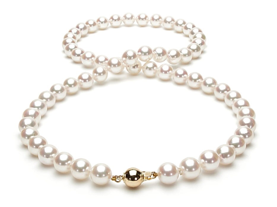 Naszyjnik Matinee z perłami z Akoya 7,5-8 mm NA20-80W-BCYG14-CSNM 2
