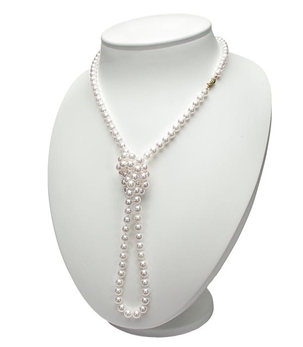 Długi naszyjnik z perłami Akoya NA36-65W-FCYG14-CSNO