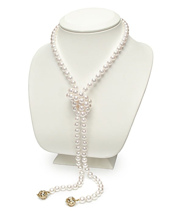 Uniwersalny naszyjnik 90 cm z perłami Akoya NA36-70W-YG14-2HC 5