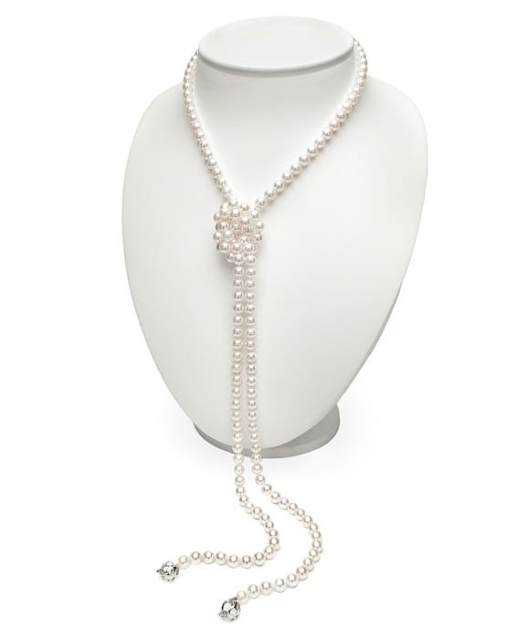 Uniwersalny naszyjnik 130 cm z perłami Akoya NA48-70W-WG14-2HC 5