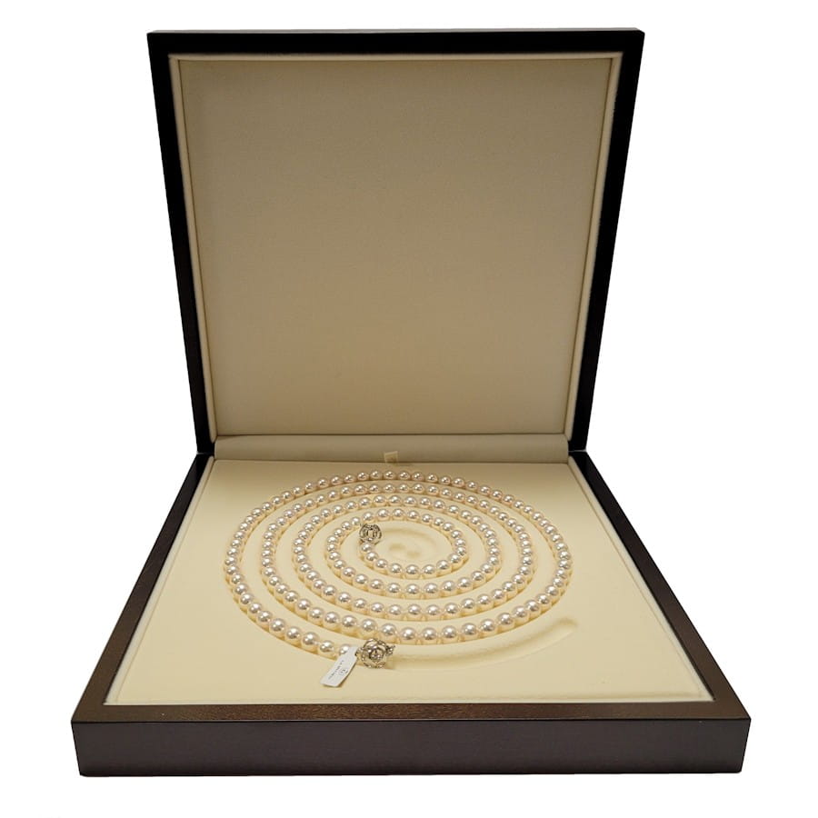 Uniwersalny naszyjnik 130 cm z perłami Akoya NA48-70W-WG14-2HC 11