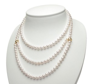 Uniwersalny naszyjnik 130 cm z perłami Akoya (wzór 2HC-YG)