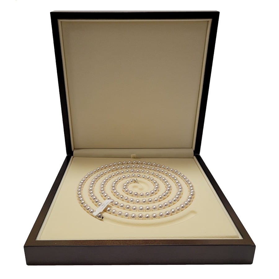 Długi naszyjnik z perłami Akoya NA48-70W-BCWG14-CSNR 7