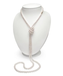 Długi naszyjnik z perłami Akoya (wzór CSNR-YG)