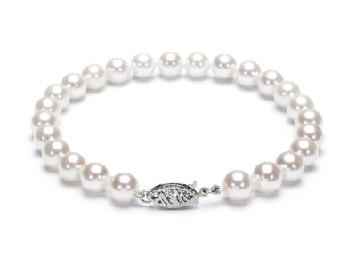 Bransoleta z perłami Akoya 6,5-7 mm (wzór CSBR-WG)
