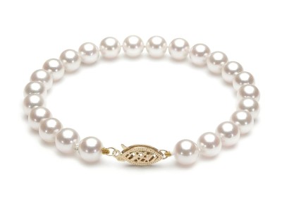 Bransoleta z perłami Akoya 6,5-7 mm (wzór CSBR-YG)