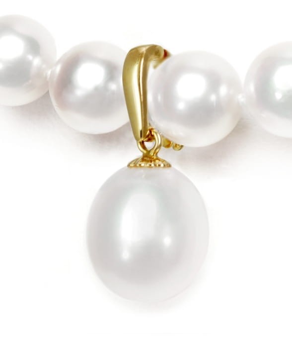 Złota przywieszka z perłą PEF-100WDS-YG14-EPL 2