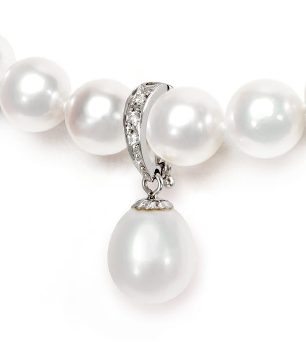 Przywieszka z białego złota z perłą PEF-100WDS-WG14D-E3D 2