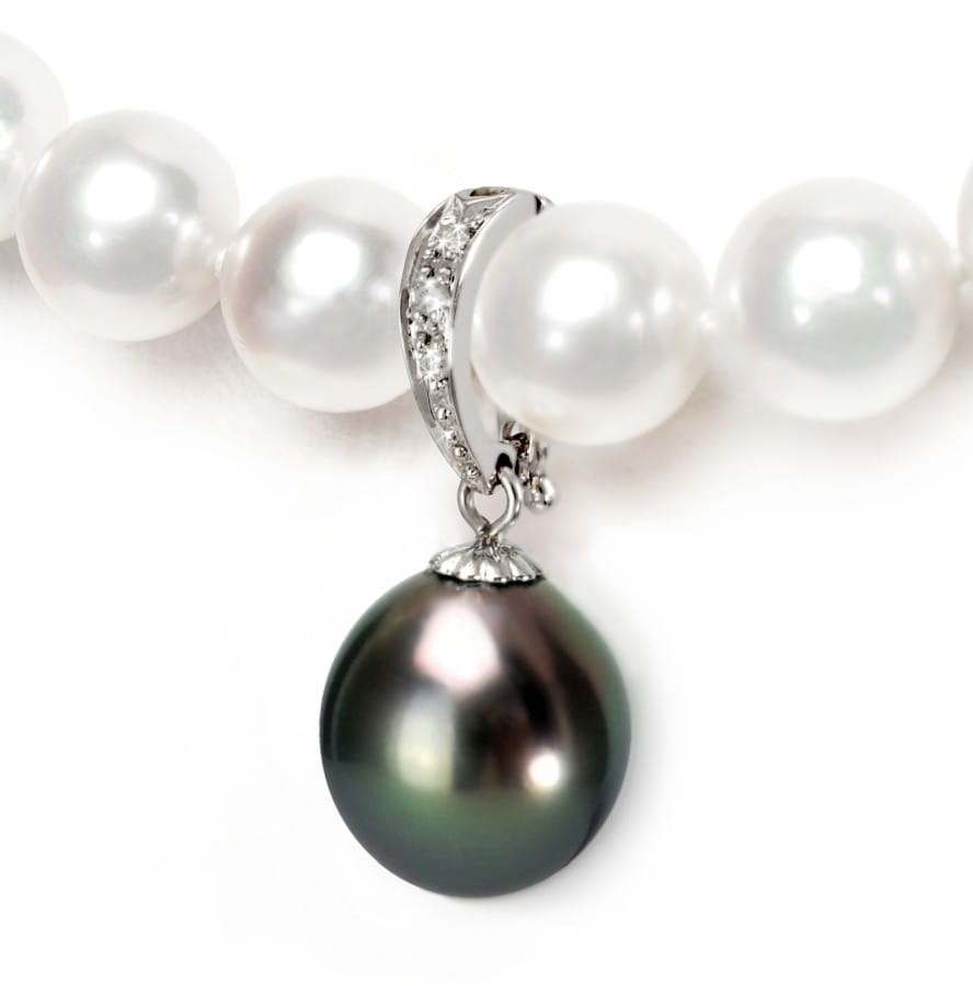 Przywieszka z białego złota z perłą Tahiti PET-100BDS-WG14D-E3D 2