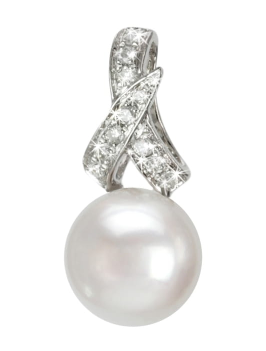 Zawieszka złota z perłą Akoya PA-80W-WG14D-RIB