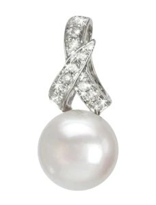 Zawieszka złota z perłą Akoya (wzór RIB)